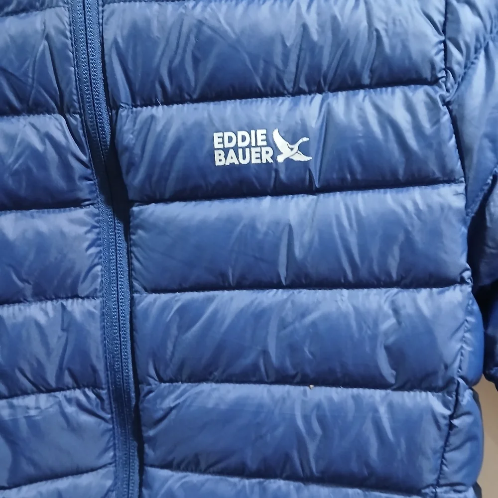Eddie Bauer Kids Blue Down Insulated 650 Lightweight Jacket Size S (6-7) New - Picture 2 of 5